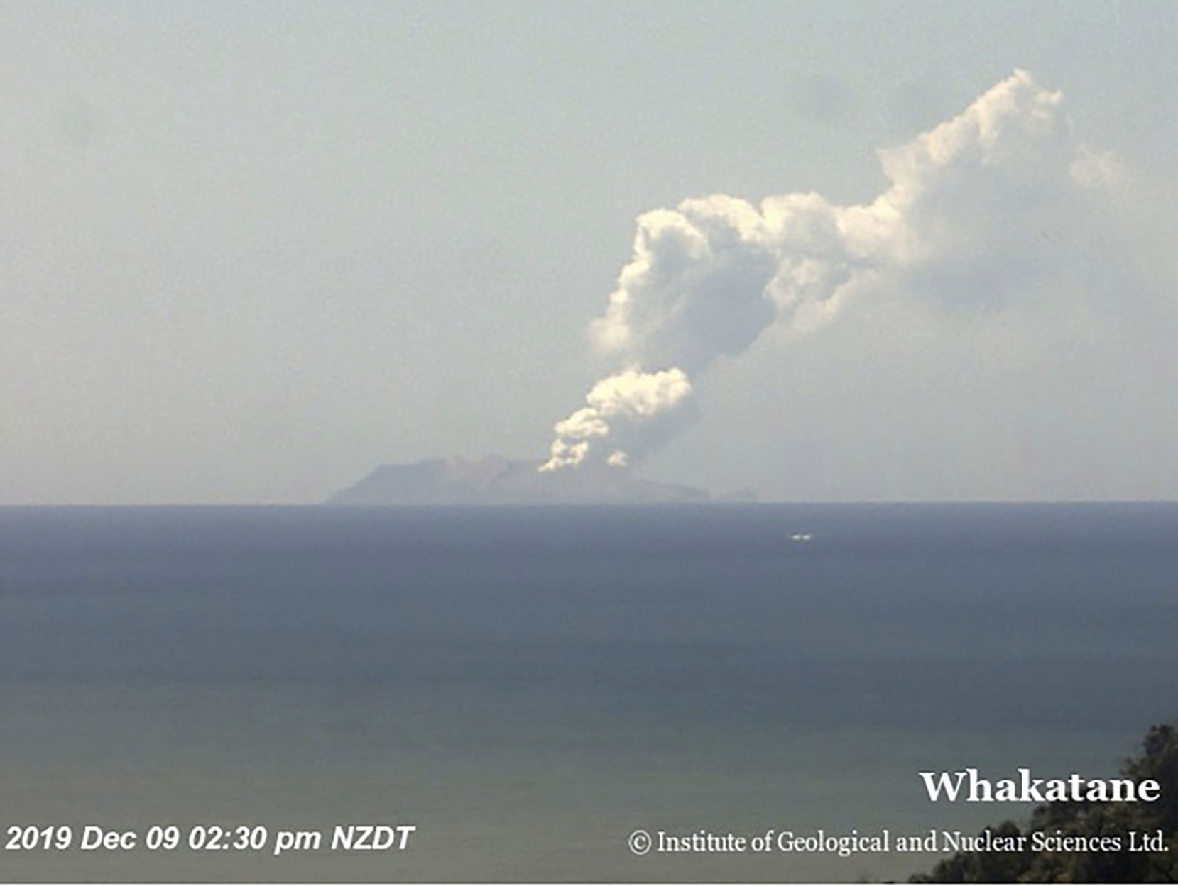 New Zealand Volcano Erupts